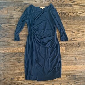 Ellen Tracy Maternity Midnight Blue Long Sleeve Dress